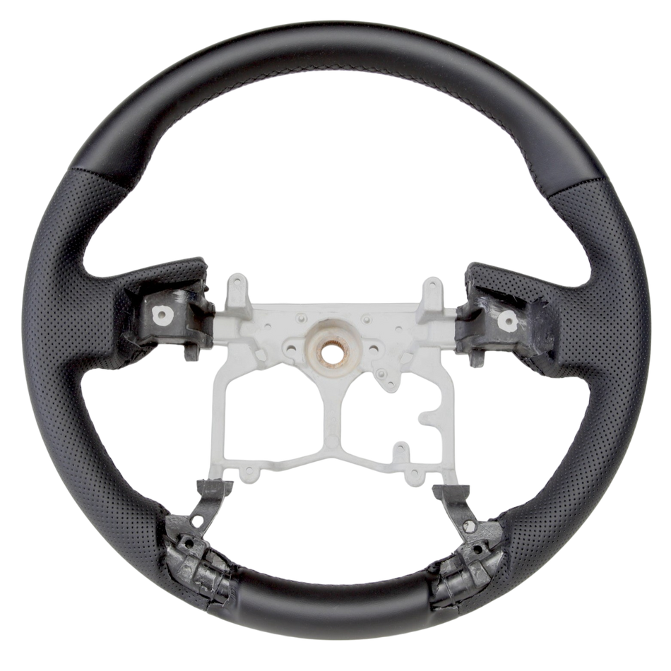 Basic Black Leather With Perforated Sides Steering Wheel Core to Suit Toyota 150 Series Prado/Tundra/4Runner
