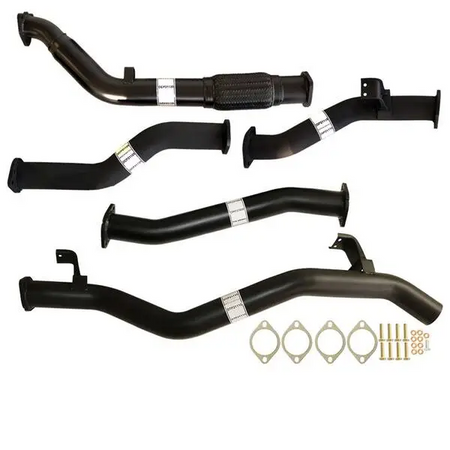 Fits Toyota LANDCRUISER 79 SERIES VDJ76 DOUBLE CAB UTE 4.5L V8 07 - 10/2016 3" TURBO BACK CARBON OFFROAD EXHAUST PIPE ONLY - TY214-PO 2