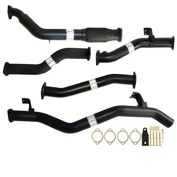 Fits Toyota LANDCRUISER 79 SERIES VDJ79 4.5L 1VD-FTV SINGLE CAB, DOUBLE CAB # DPF REPLACE# 3" TURBO BACK CARBON OFFROAD EXHAUST WITH PIPE ONLY - TY227-PO 2