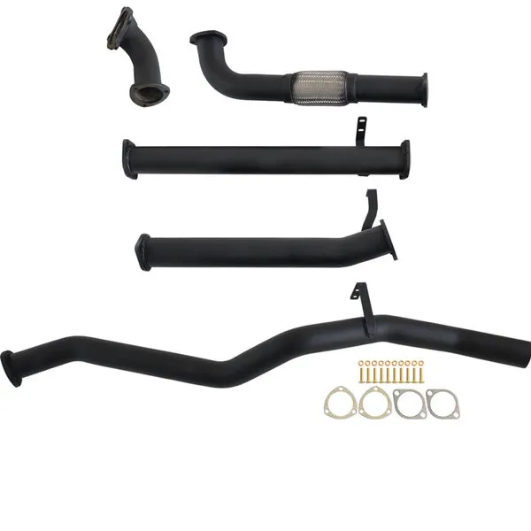 Fits Toyota LANDCRUISER 60 SERIES WAGON 4.0D 12H-T 3" TURBO BACK CARBON OFFROAD EXHAUST WITH PIPE ONLY